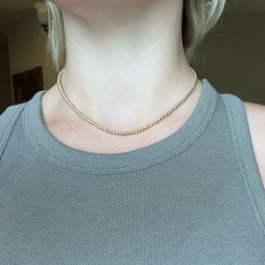 Gold Karen Lazar necklace- tag still on it/dust bag. Adjustable size. $155 orig